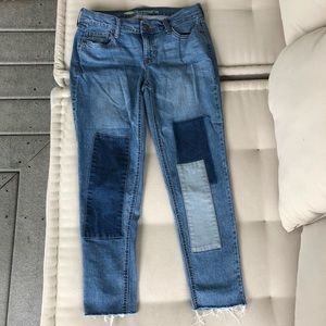 Patchwork Boyfriend Jeans